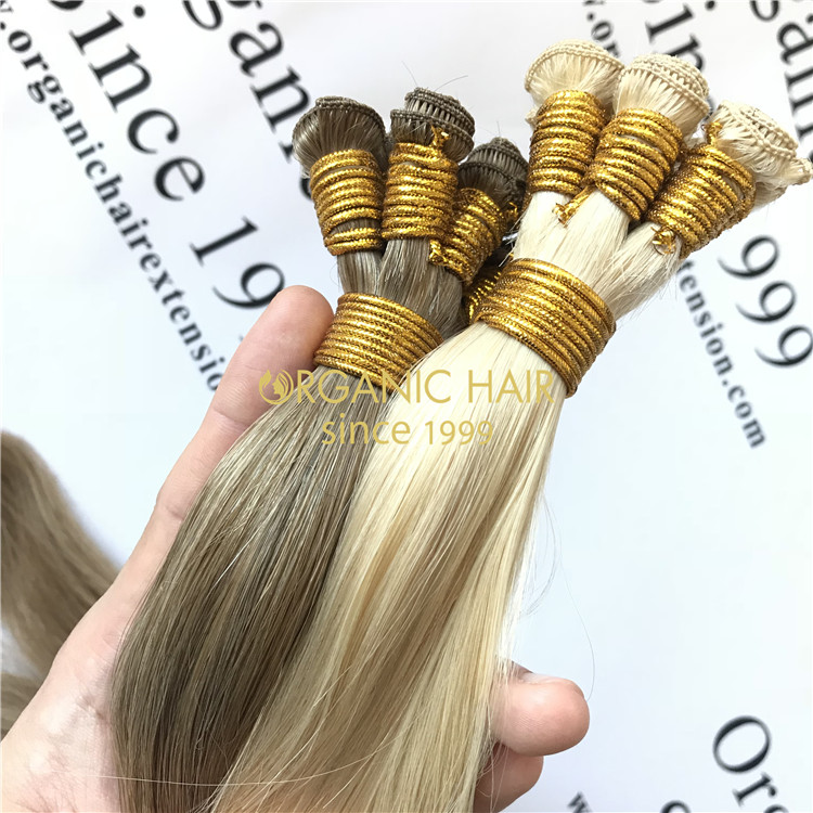 Hand tied weft hair extensions UK X73